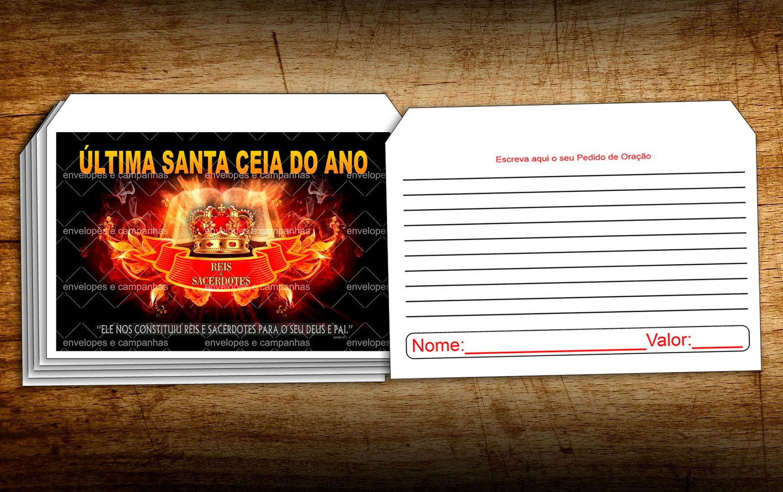 Envelope Santa Ceia - Última do Ano - Reis e Sacerdotes