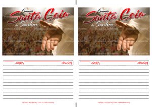 Envelope Santa Ceia - Mão de Deus 2 (2 numa folha A4)
