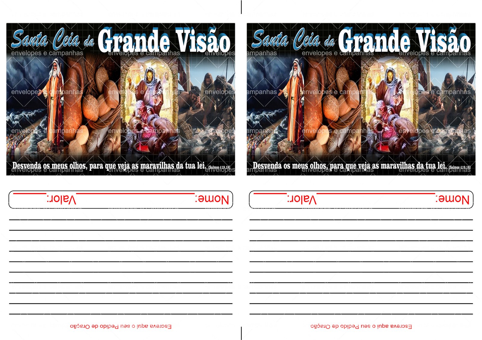 Envelopes 2x1 - Santa Ceia da Grande Visão 02
