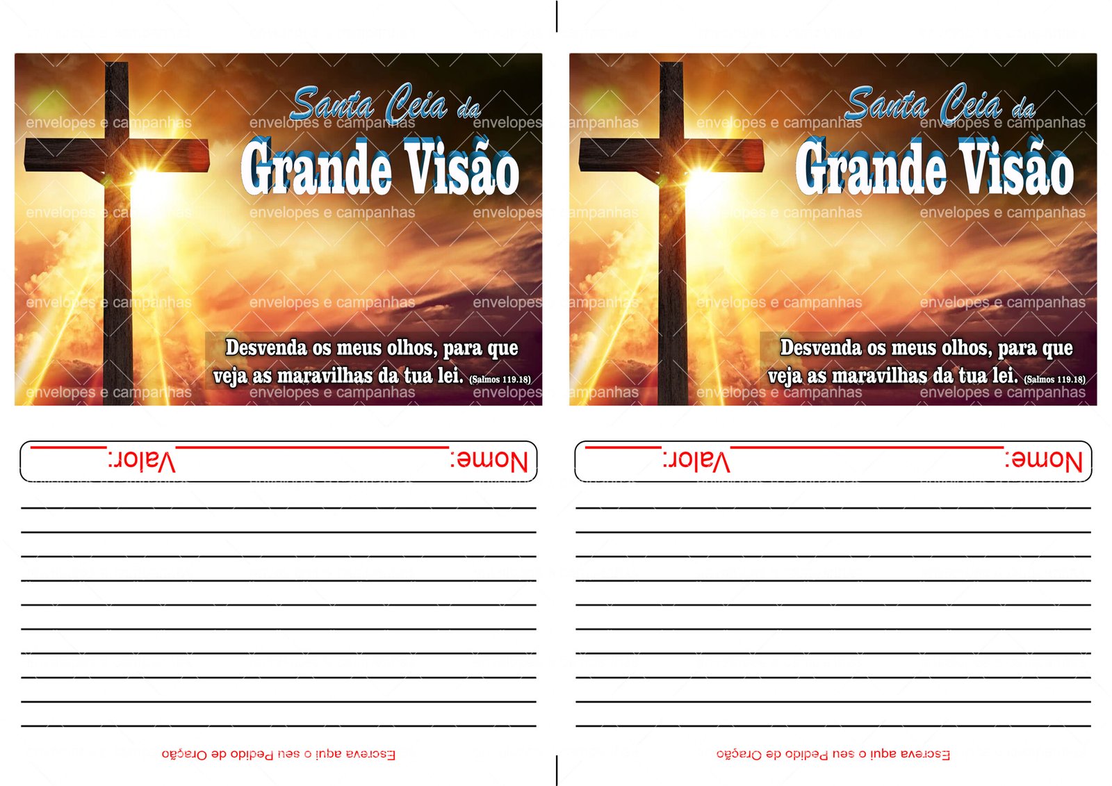 Envelopes 2x1 - Santa Ceia da Grande Visão 03