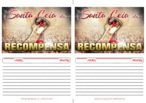 Envelopes 2x1 - Santa Ceia da Recompensa