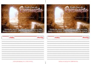 Envelopes 2x1 - Santa Ceia da Ressurreição 01