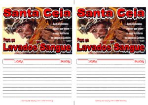 Envelopes 2x1 - Santa ceia Lavados no sangue