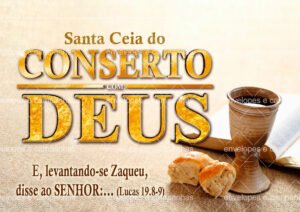 Envelope Santa Ceia do Conserto com Deus 01 (2 numa folha A4)