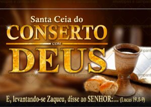 Envelope Ceia do Conserto com Deus 02 (Envelope 1/2 Ofício ou 2 numa folha A4)