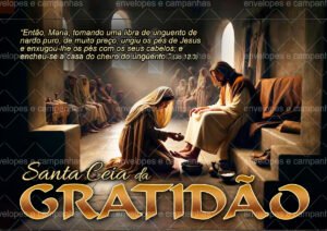 Envelope Santa Ceia da Gratidão (Envelope 1/2 Ofício ou 2 numa folha A4)