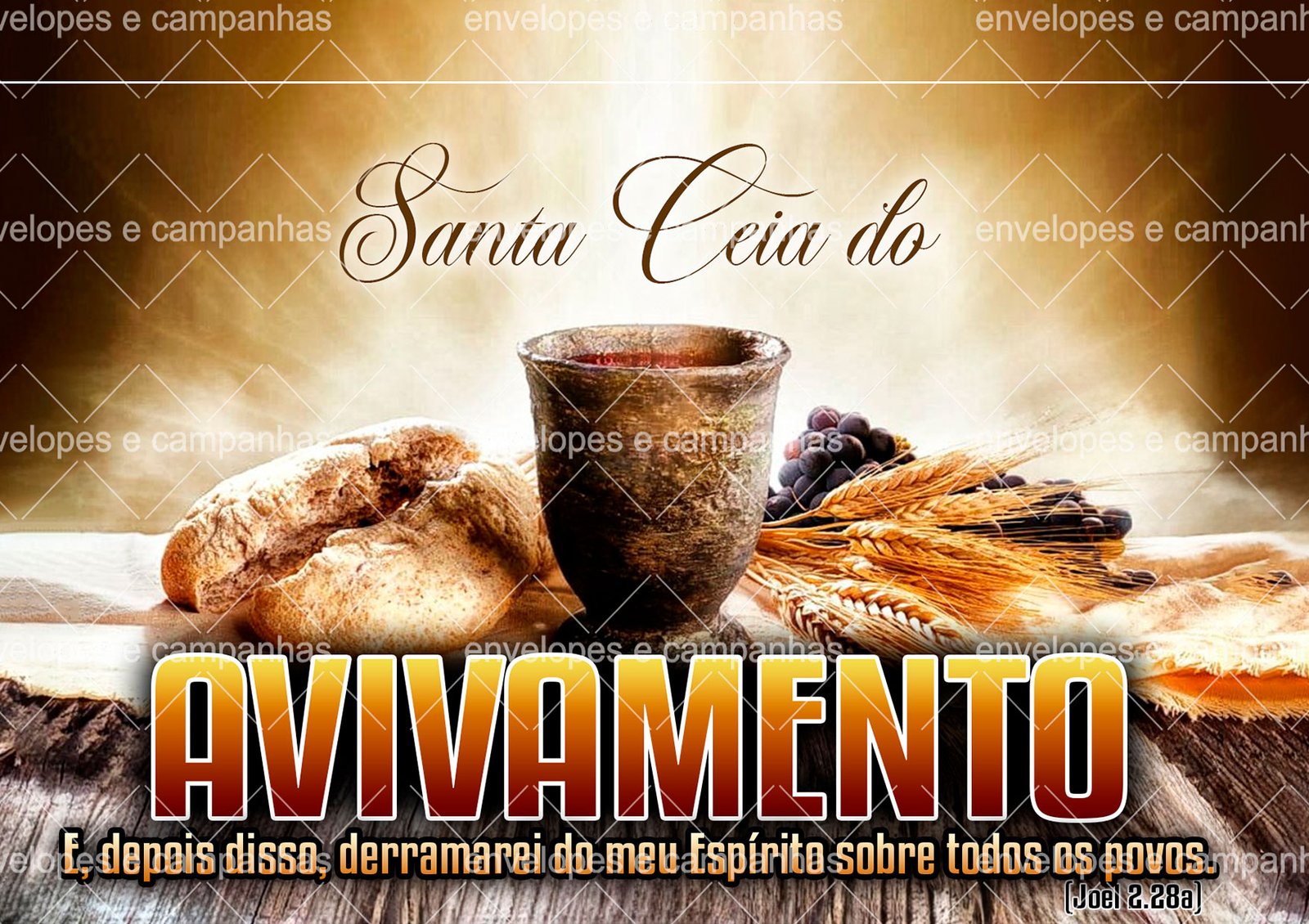 Envelope Santa Ceia do Avivamento (2 numa folha A4)