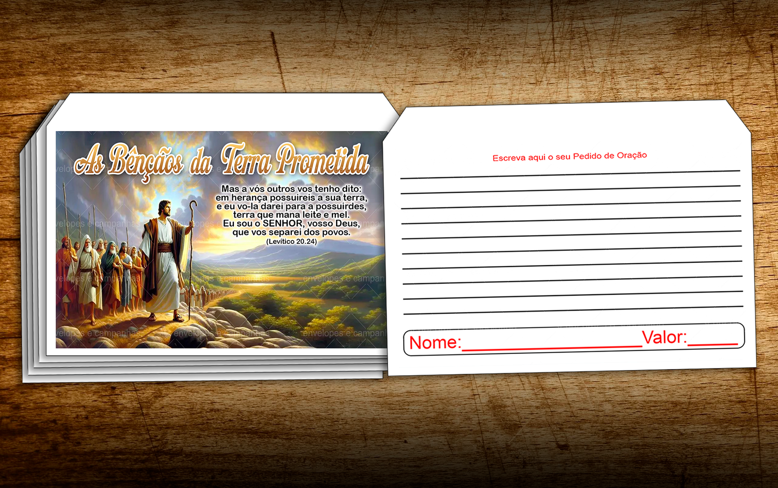 Envelope As Bênçãos da Terra Prometida