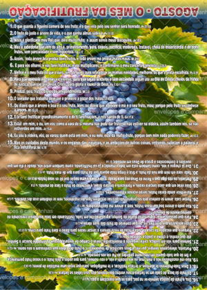 Cartão Agosto - O Mês da Frutificação