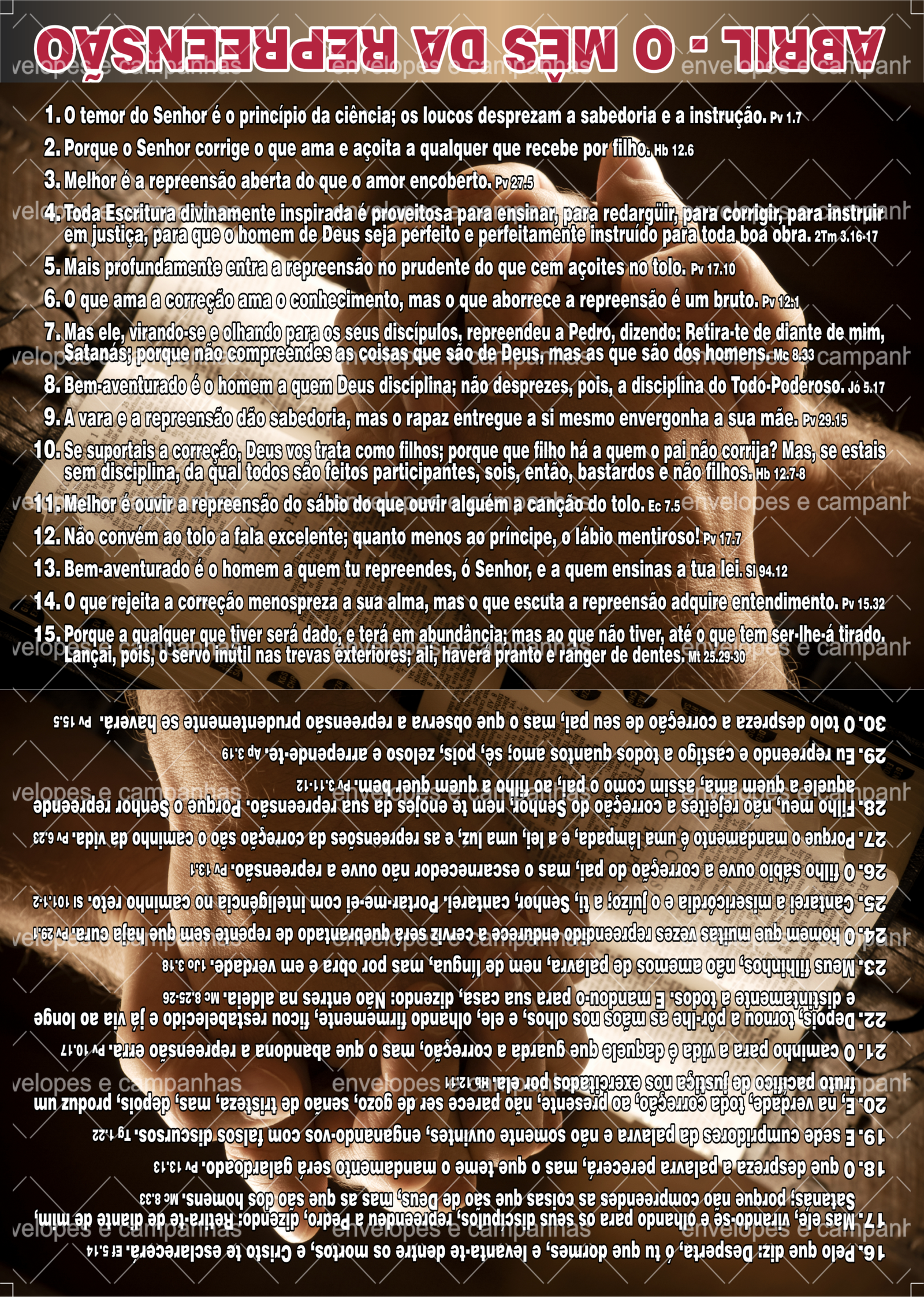 Cartão Abril - O mês da Repreensão