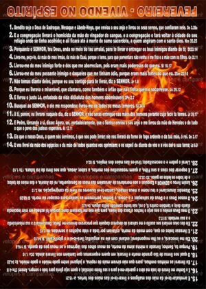 Cartão Fevereiro - Vivendo no Espírito