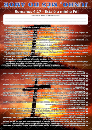 Cartão Junho - O Mês do Amor 5