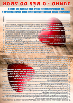 Cartão Junho - O Mês do Amor 1