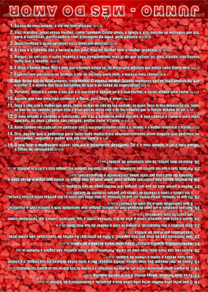 Cartão Junho - O Mês do Amor 4