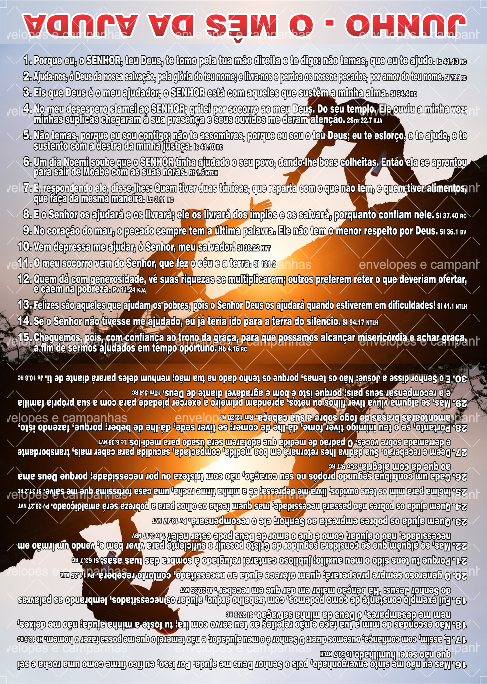 Cartão Junho - O Mês da Ajuda 2