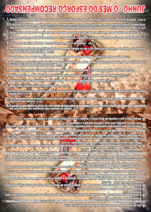 Cartão Junho - O mês do Esforço Recompensado