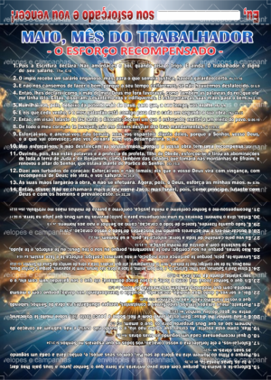 Cartão Maio - Mês do Trabalhador - Esforço Recompensado 3