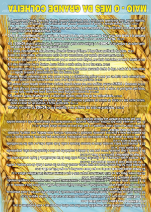 Cartão Maio - O mês da Grande Colheita 1