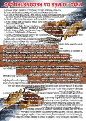 Cartão Maio - O mês da Reconstrução 2