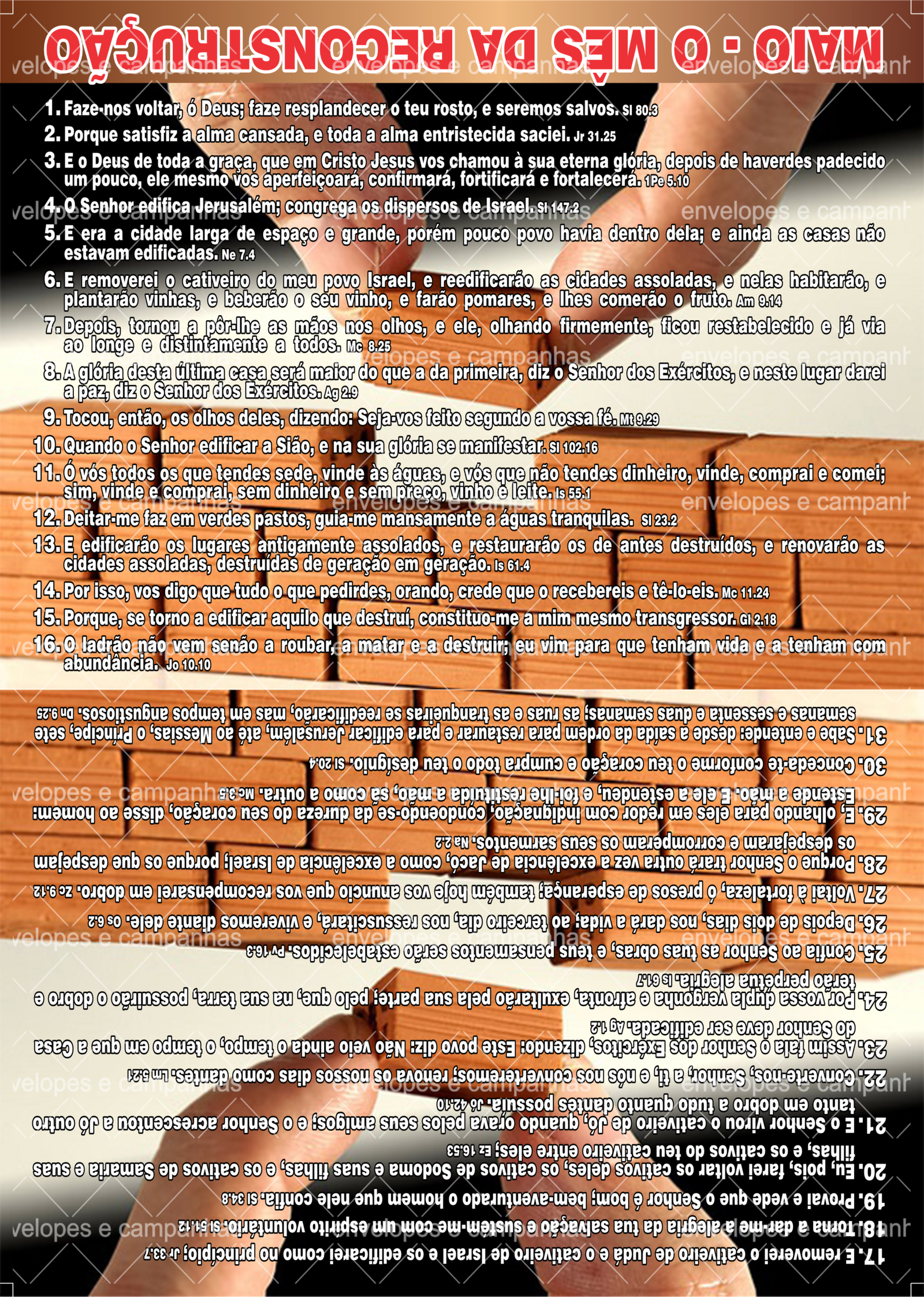 Cartão Maio - O mês da Reconstrução