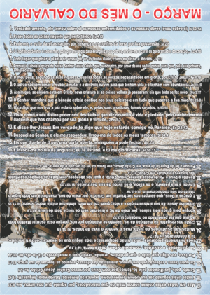 Cartão Março - O mês do Calvário 1