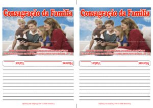 Envelope Consagração da Família 02 (2 numa folha A4)