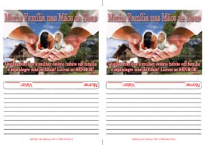 Envelope Minha Família nas Mãos de Deus 01 (2 numa folha A4)