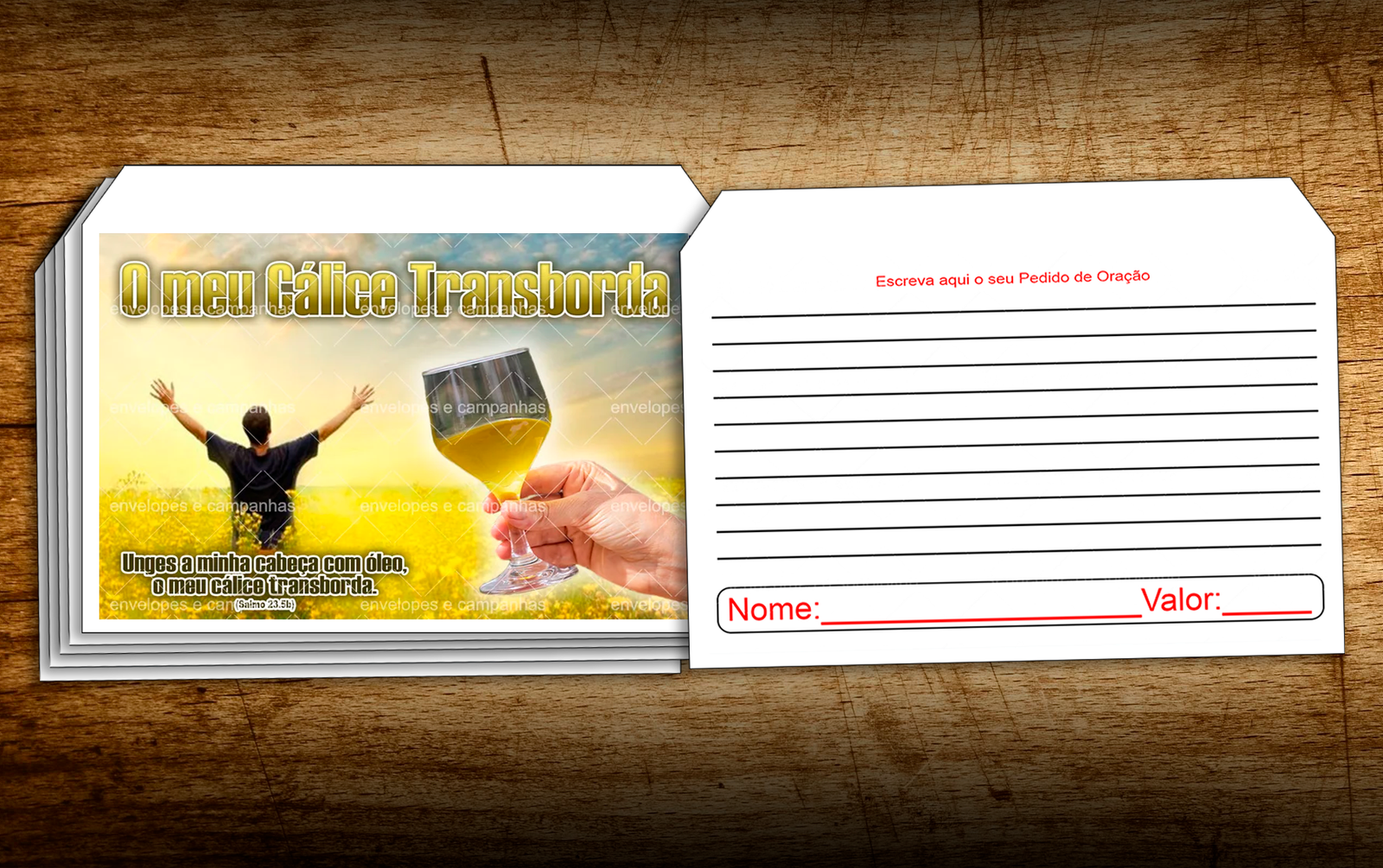 Envelope O meu Cálice Transborda