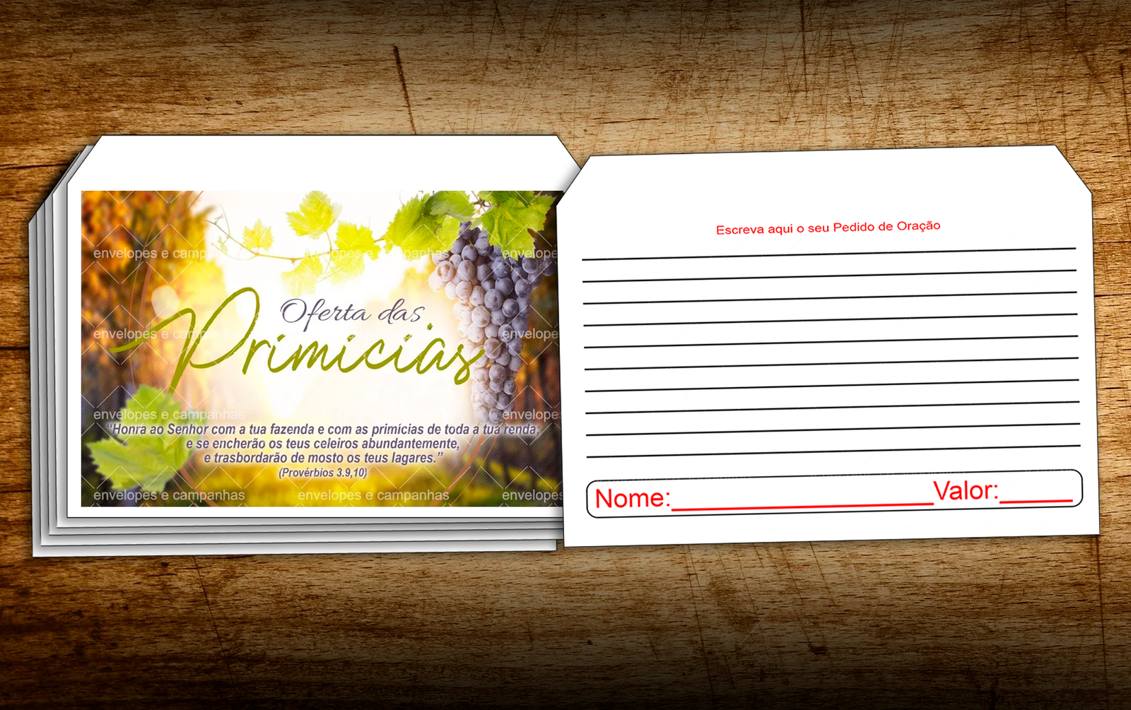 Envelope Oferta das Primícias