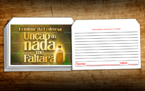 Envelope Poderosa Unção Nada me Faltará