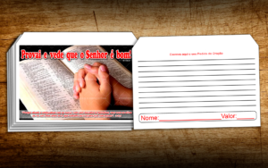 Envelope Provei e Vede que o Senhor é bom