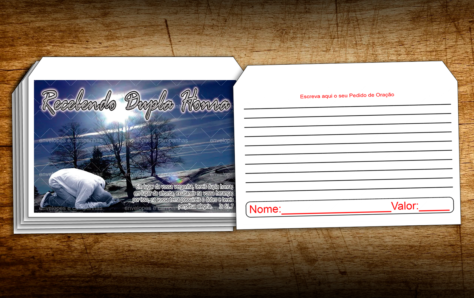 Envelope Recebendo Dupla Honra nº 1