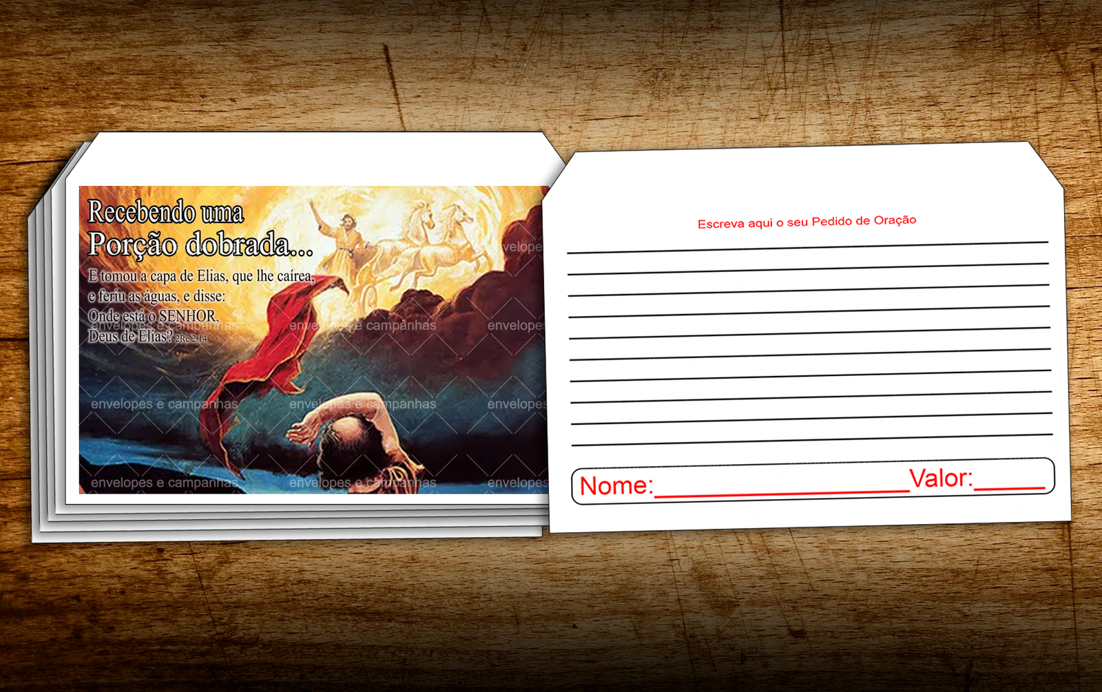 Envelope Recebendo uma Porção Dobrada