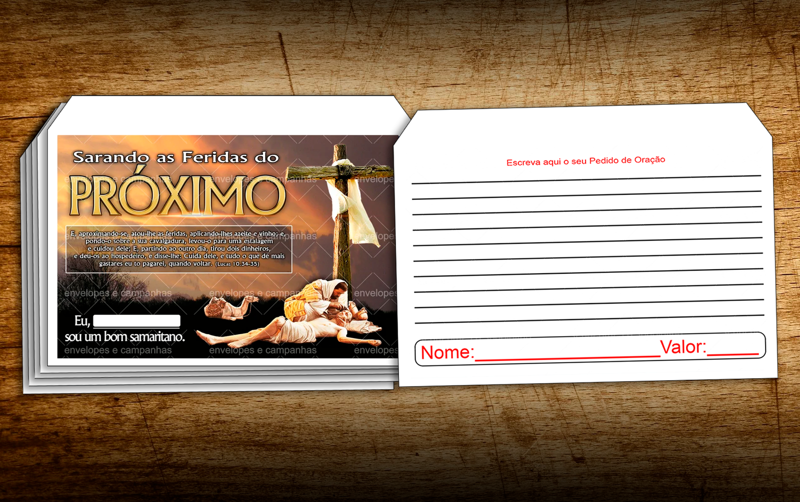 Envelope Sarando as Feridas do Próximo - O Bom Samaritano