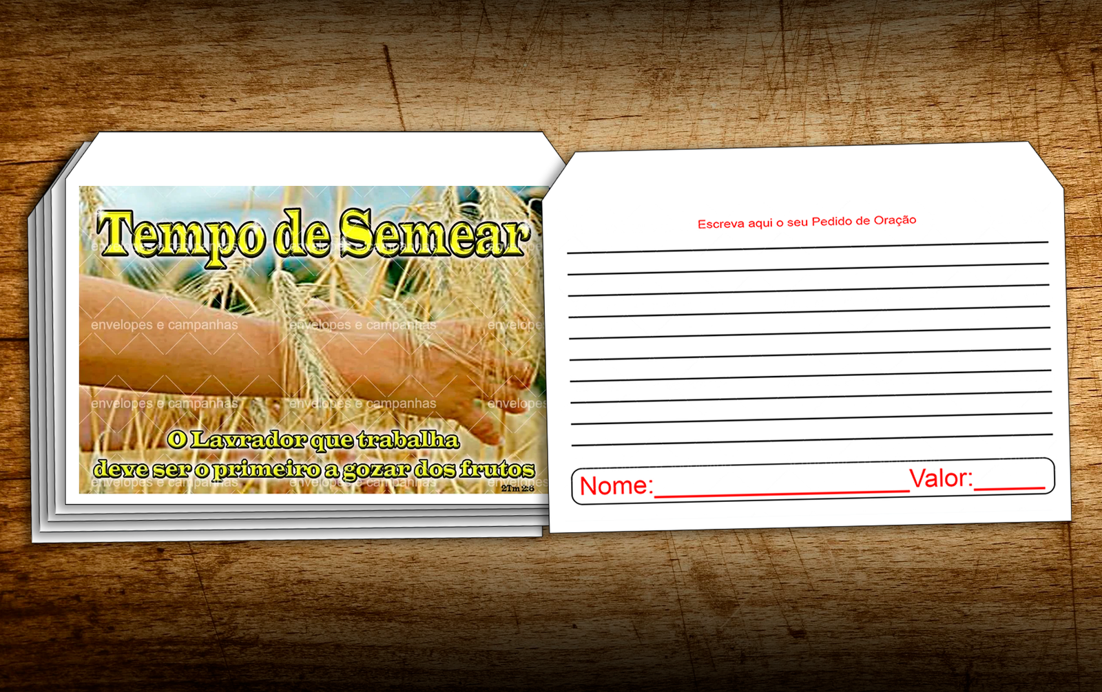 Envelope Tempo de Semear