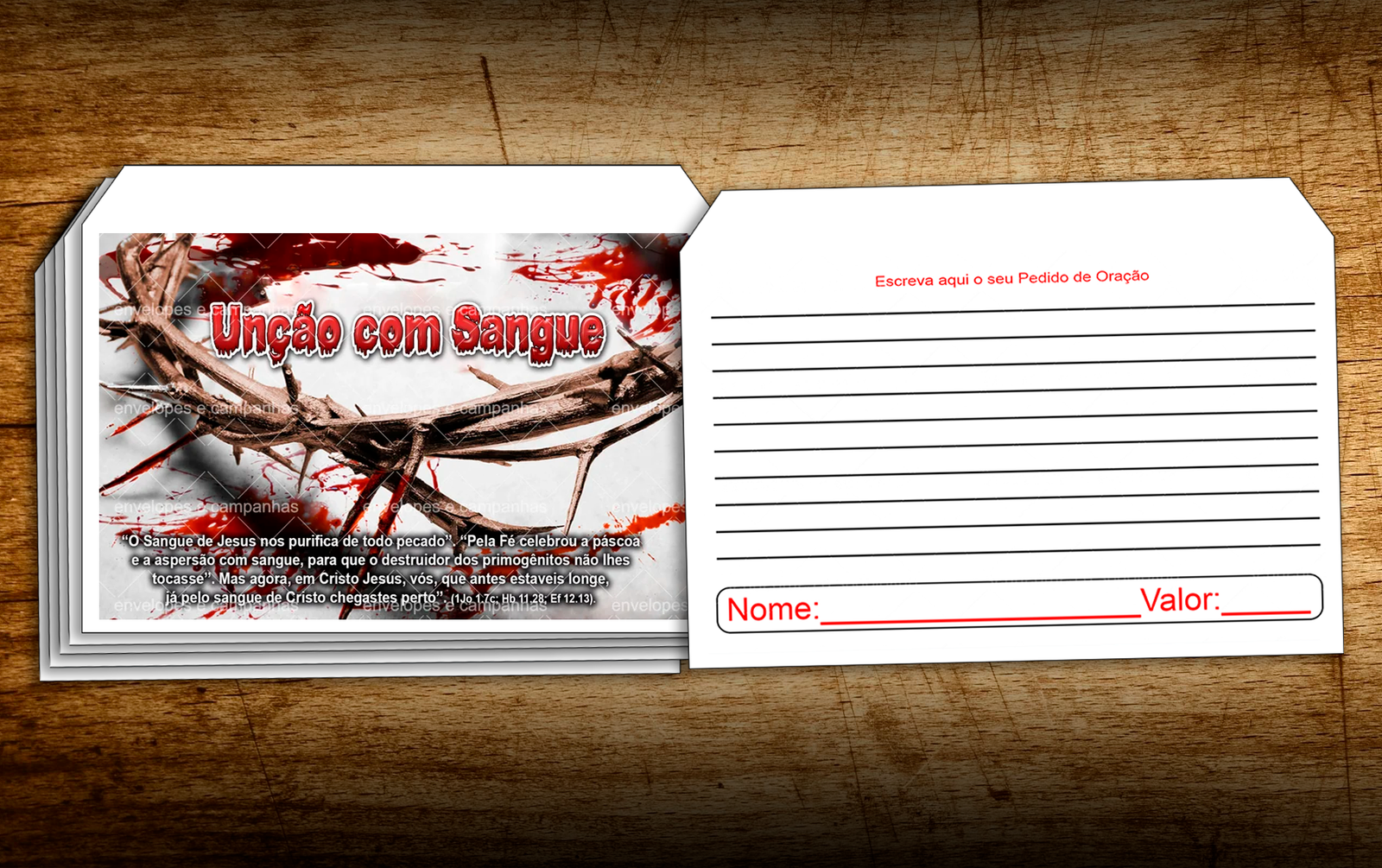 Envelope Unção com Sangue