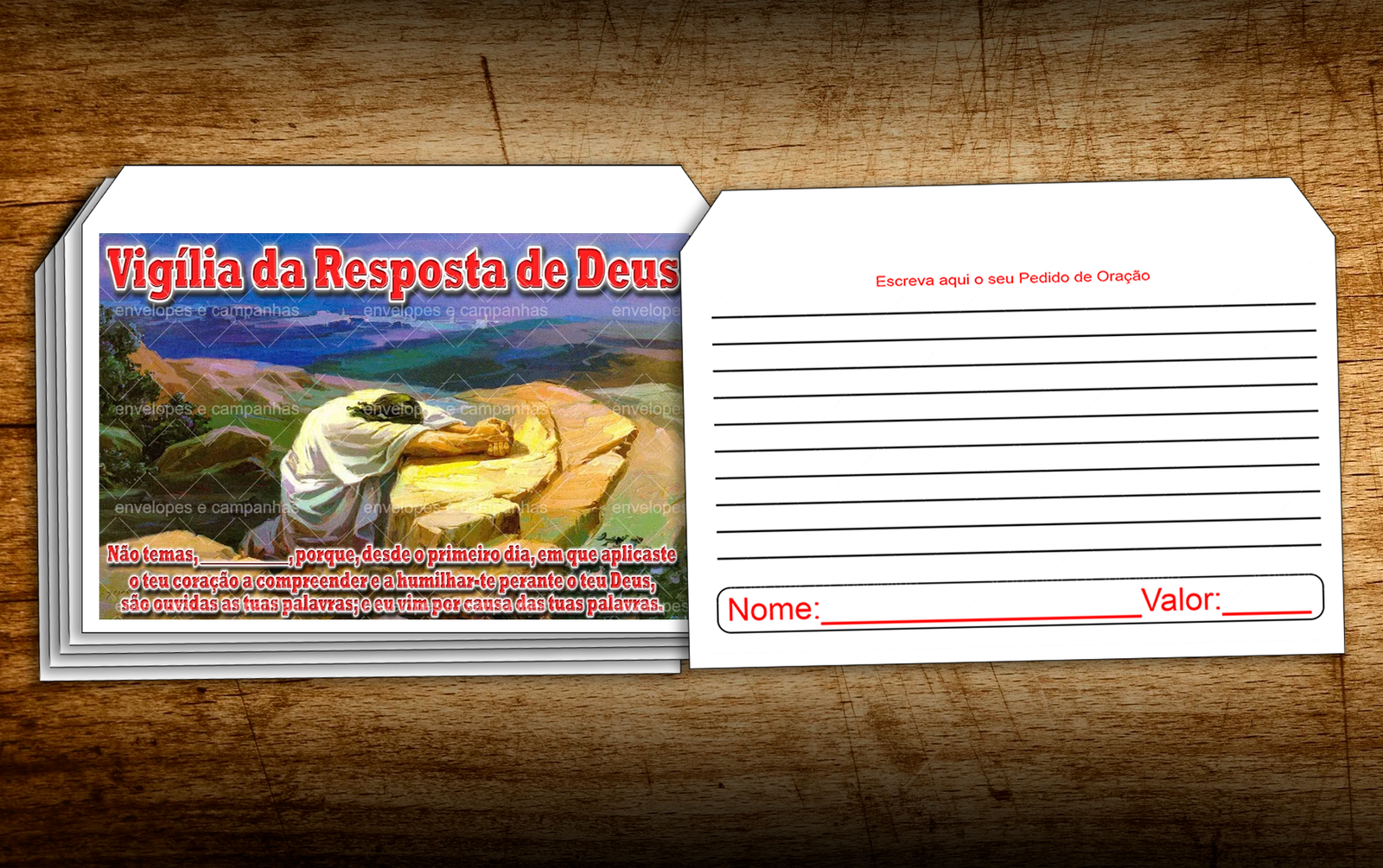 Envelope Vigília da Resposta de Deus