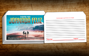 Envelope Voto da Jornada Feliz (2 numa folha A4)