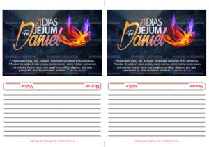 Envelope 21 Dias na Fé - Jejum de Daniel (2 numa folha A4)