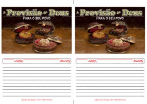 Envelope A Provisão de Deus para o seu Povo (2 numa folha A4)