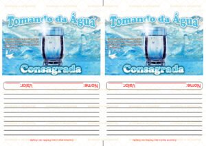 Envelope Água Consagrada (2 numa folha A4)