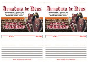 Envelope Armadura de Deus - Domingo do Fortalecimento (2 numa folha A4)