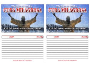 Envelope Cura Milagrosa (2 numa folha A4)