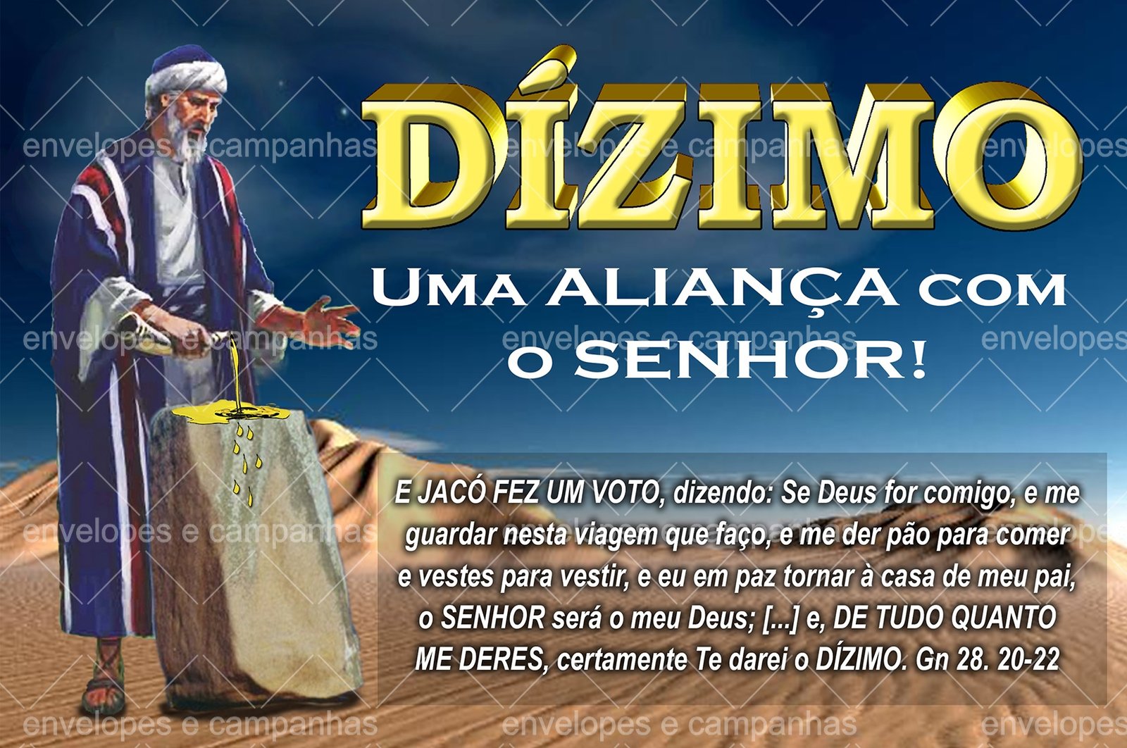 Envelope Dízimo - Jacó 2 (2 numa folha A4)