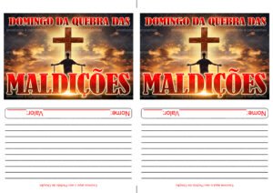 Envelope Domingo da Quebra das Maldições (2 numa folha A4)