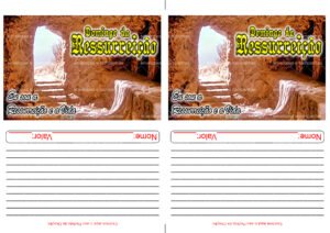 Envelope Domingo da Ressurreição (2 numa folha A4)