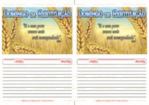 Envelope Domingo da Restituição 01 (2 numa folha A4)