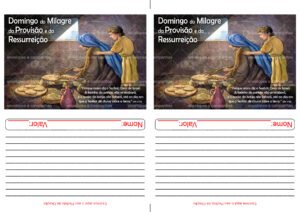 Envelope Domingo do Milagre (2 numa folha A4)
