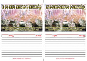 Envelope E os seus servos o servirão (2 numa folha A4)