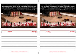 Envelope Edificai a casa do SENHOR 03 (2 numa folha A4)